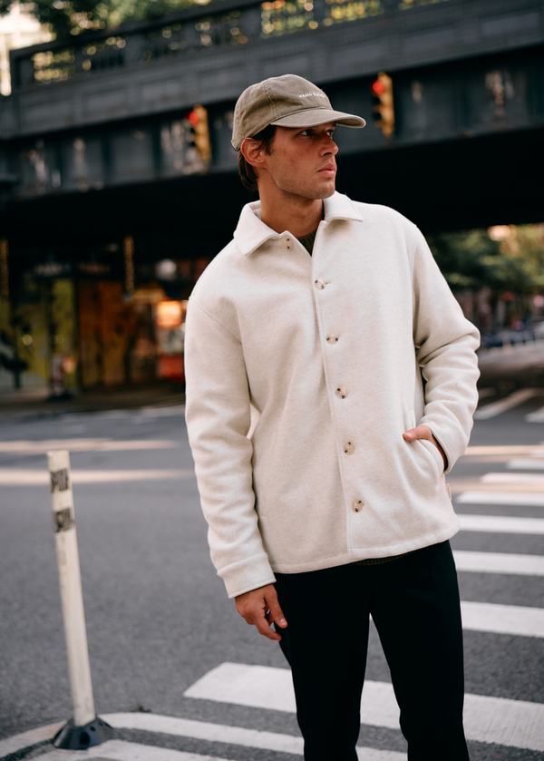 Padded Overshirt - White Sand