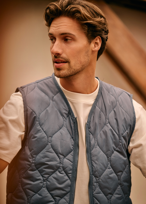 Le Gilet Premium - Bleu Ardoise