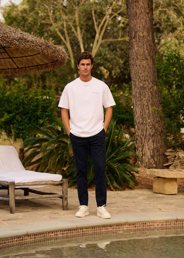 Washed Chino - Navy Blue