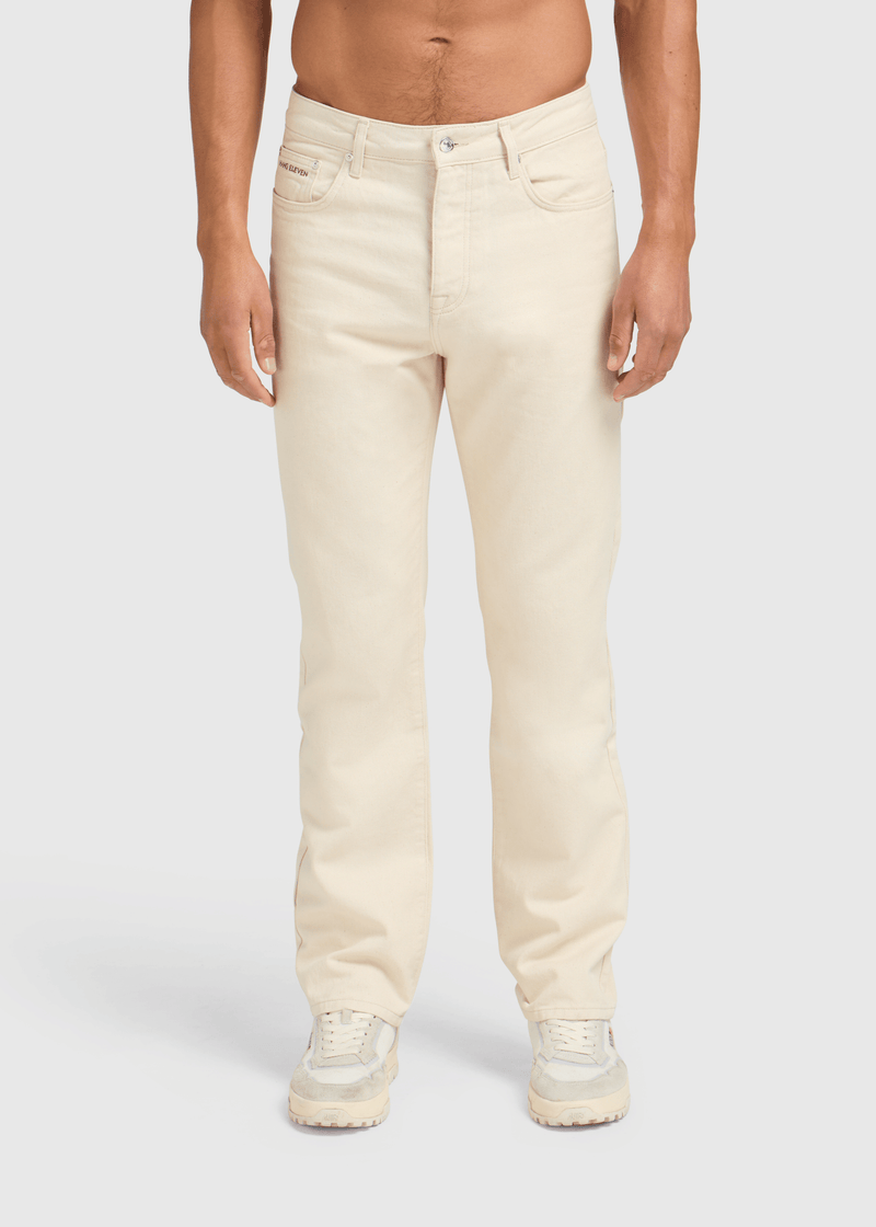 The Premium Straight Jeans - Light Sand