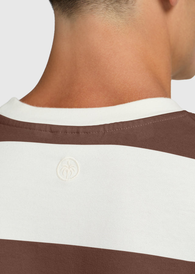Big Stripe Longsleeve - Chocolate Brown
