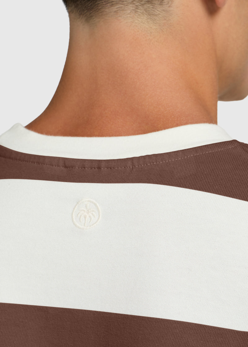 Big Stripe Longsleeve - Chocolate Brown