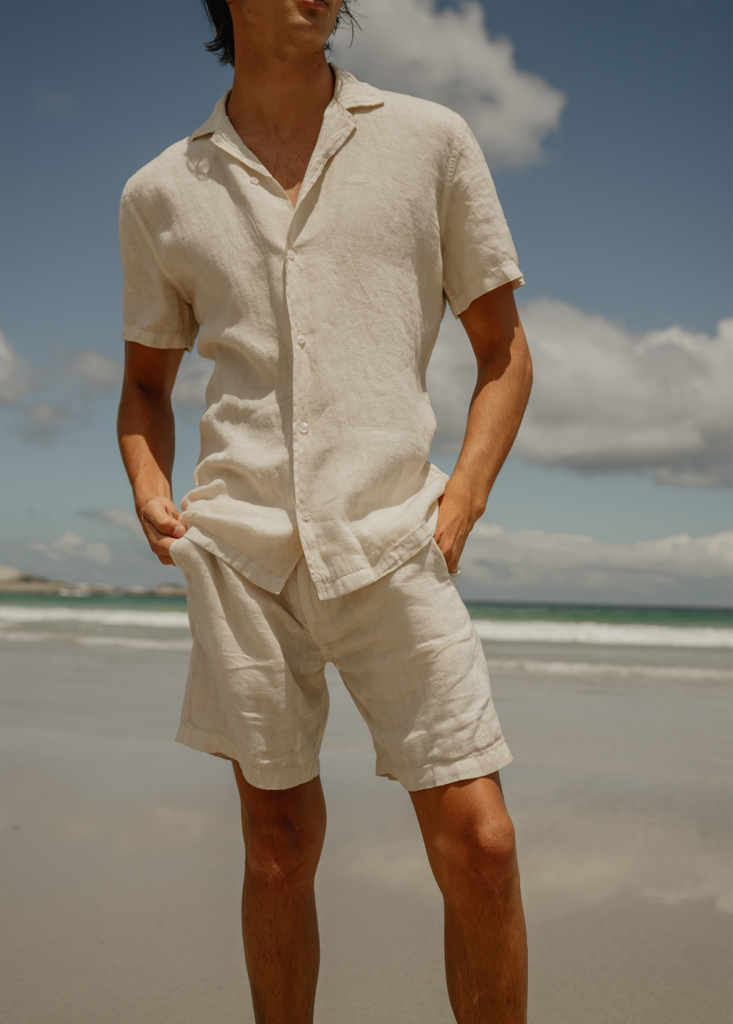 Linen Shirt  - Sand