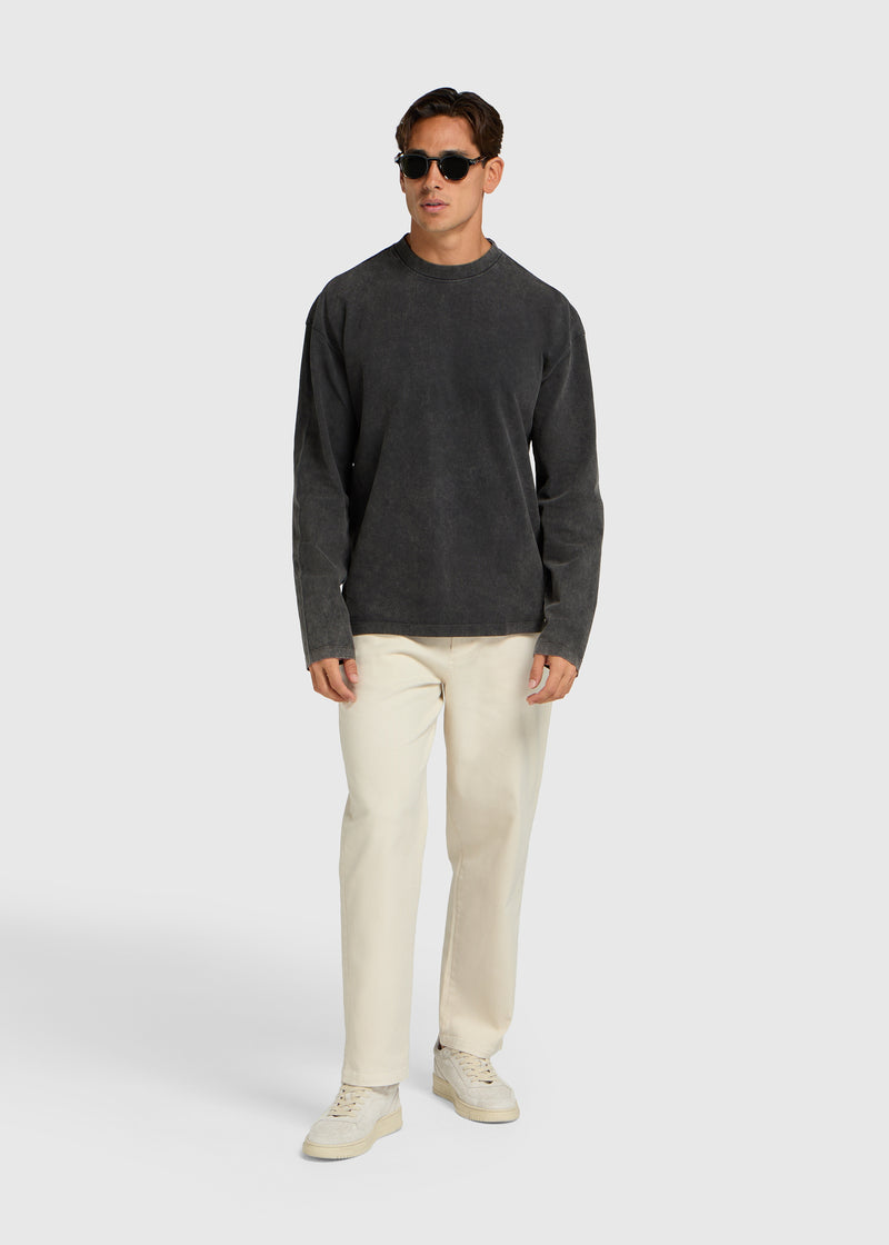 Vintage Washed Longsleeve - Off Black