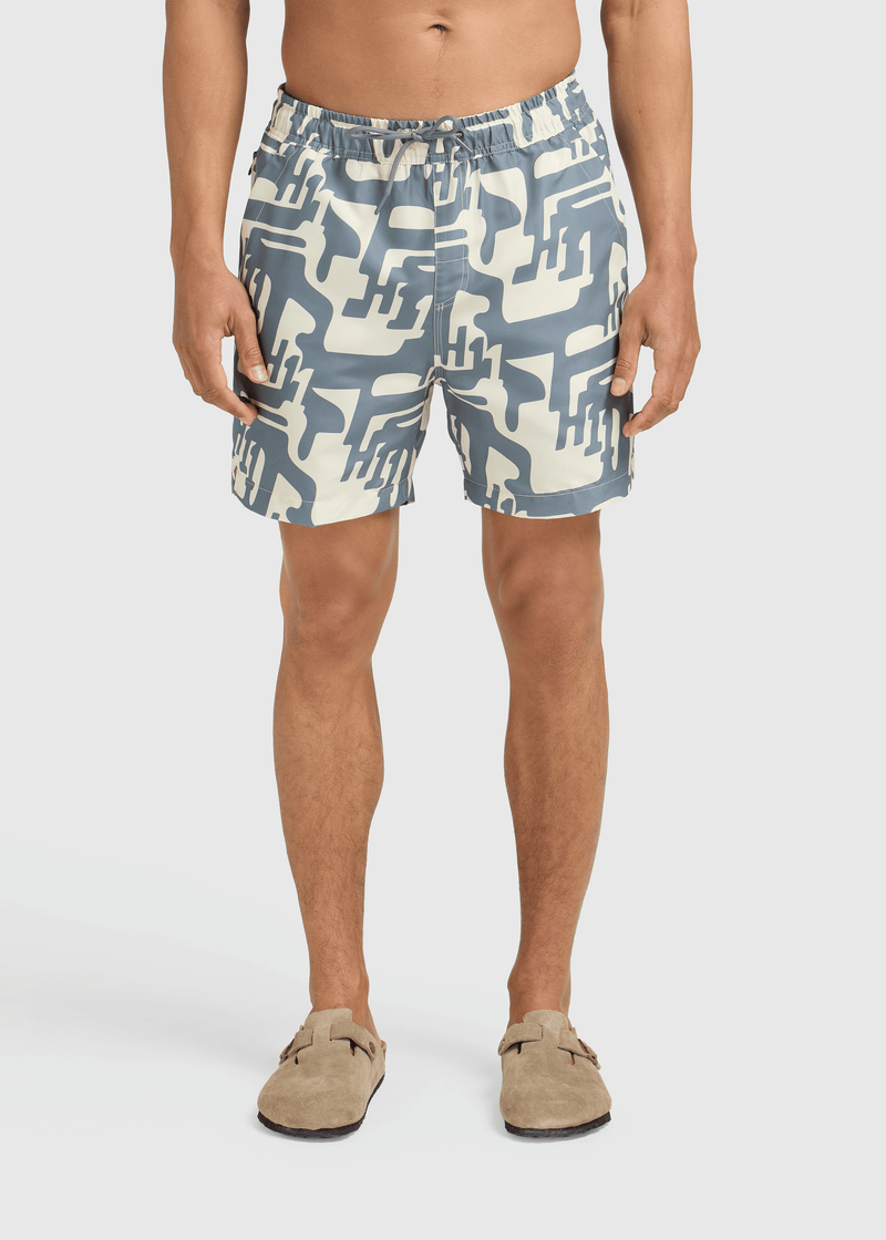 H11 Swim short - Washed Stone Grey