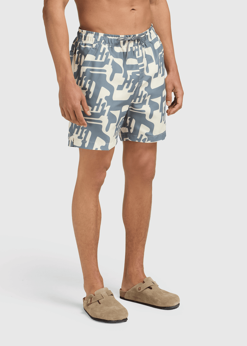 H11 Swim short - Washed Stone Grey