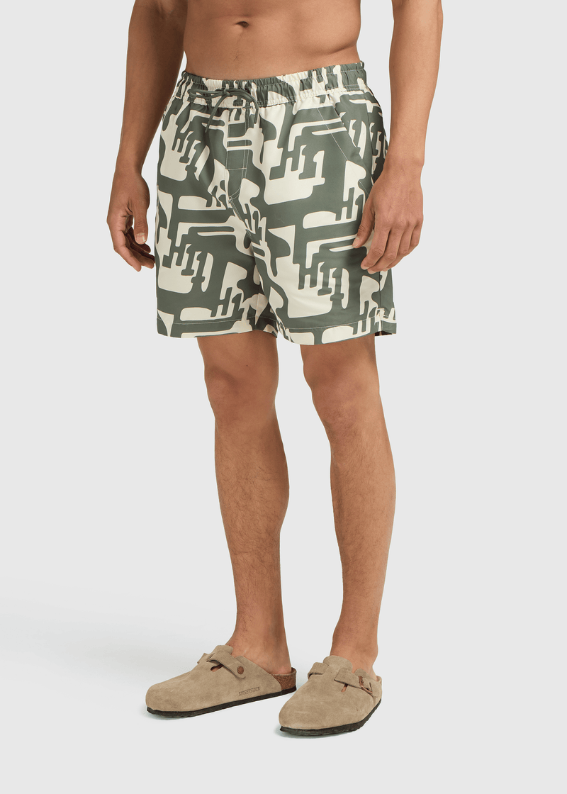 Short de bain Hang Eleven - Vert olive