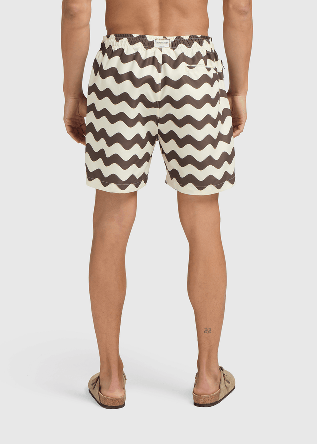 Wave Badeshorts - Braun