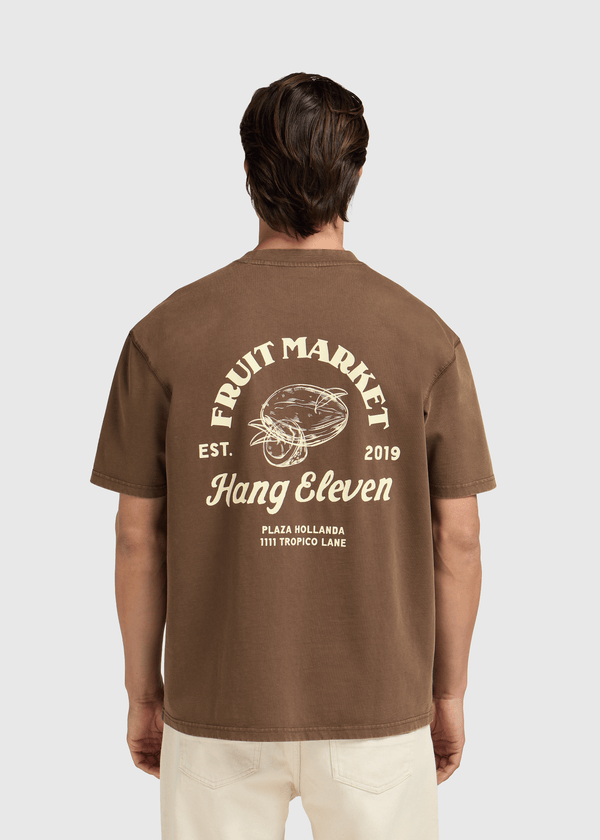 Fruit Market Tee - Washed Brown
