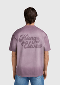Washed Brand Tee - Purple