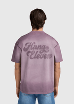 Washed Brand Tee - Purple