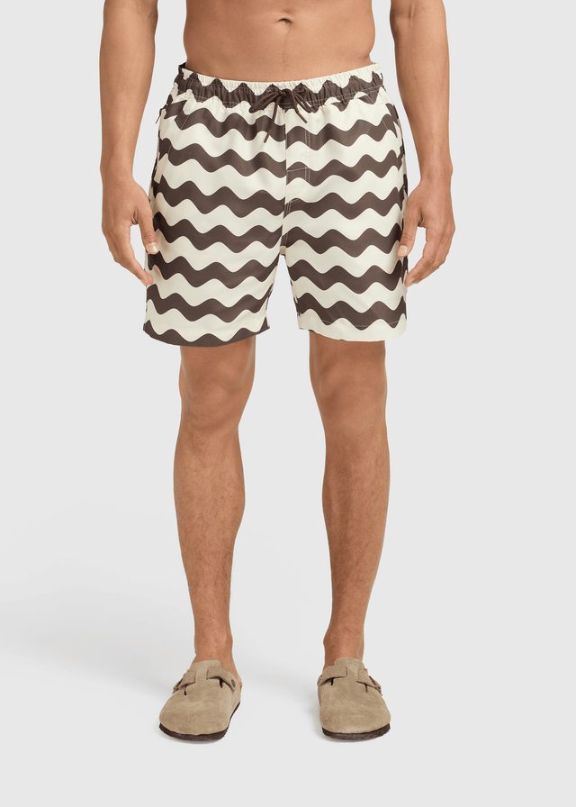 Wave Badeshorts - Braun