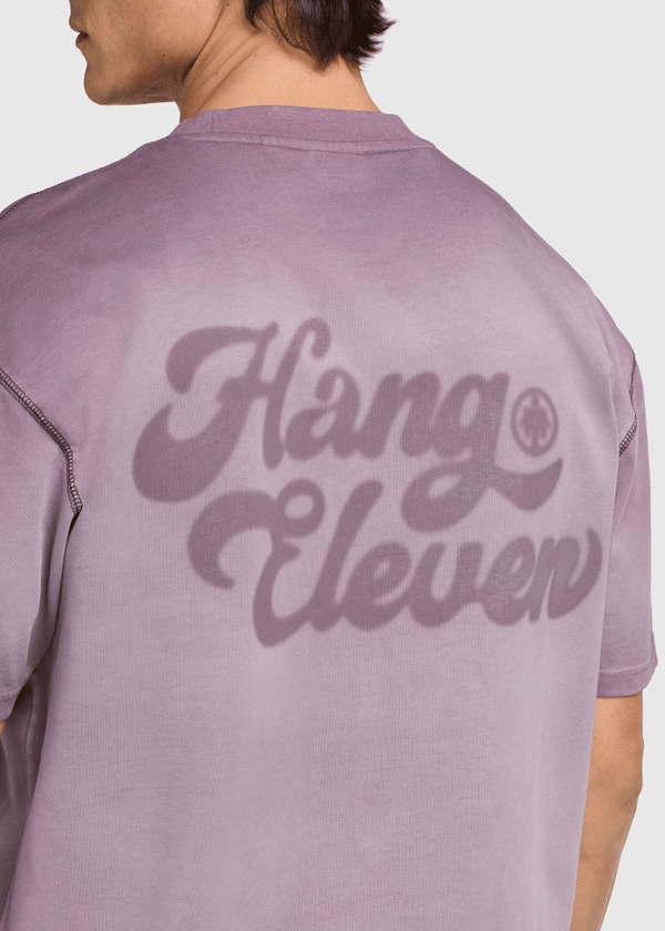 Washed Brand Tee - Purple