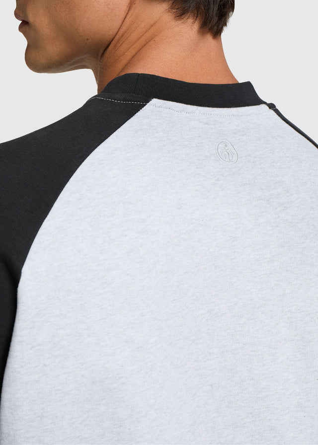Colour Block Longsleeve - Off Black
