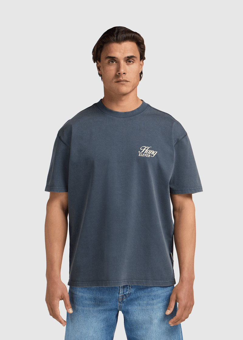 Signature Tee - Ombre Blue