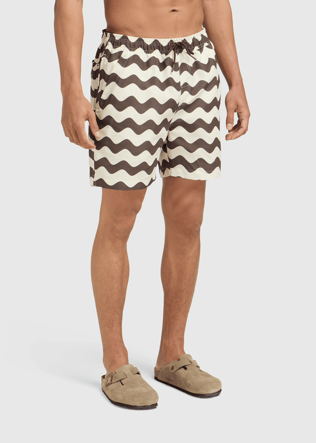 Wave Badeshorts - Braun