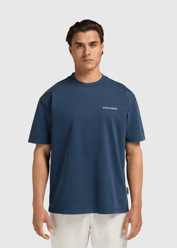 Tropical Tee - Navy Blue