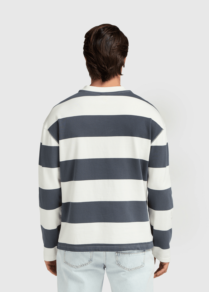Big Stripe Longsleeve - Ombre Blue