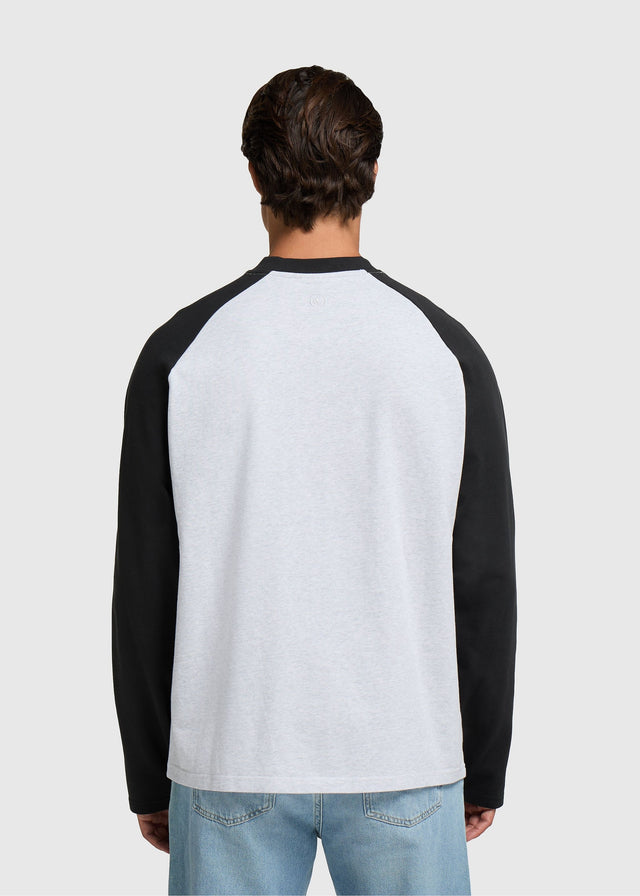 Colour Block Longsleeve - Off Black