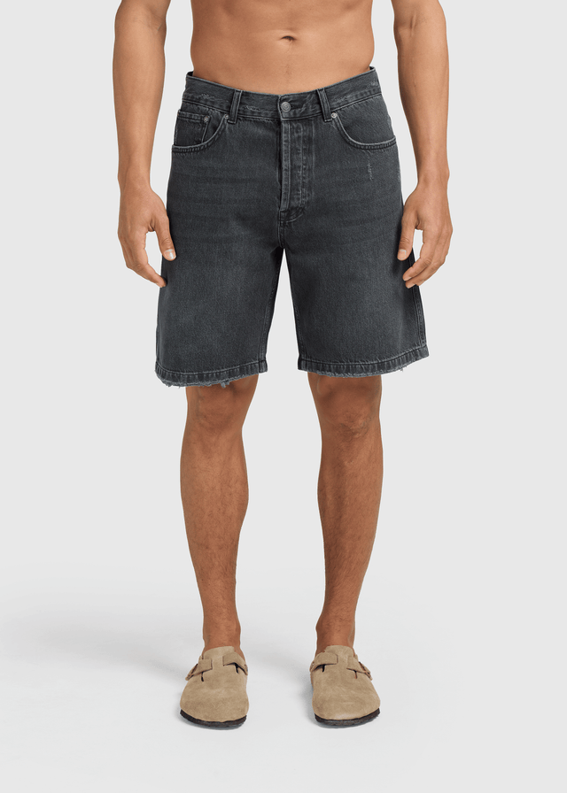 Saubere Denim-Shorts – gebrochenes Schwarz