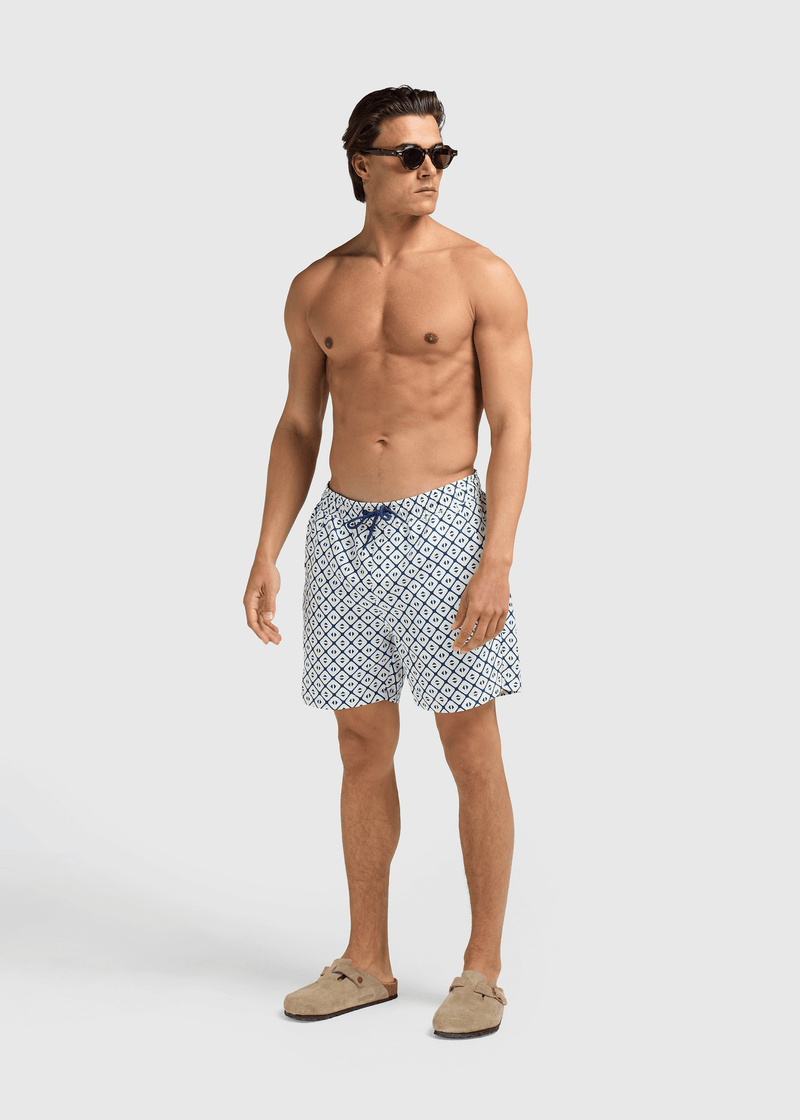 Diamond Swim Short- Navy Blue