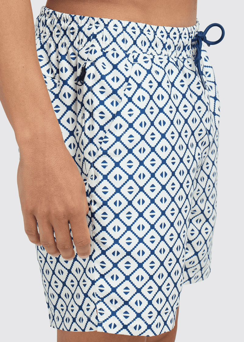 Diamond Swim Short- Navy Blue