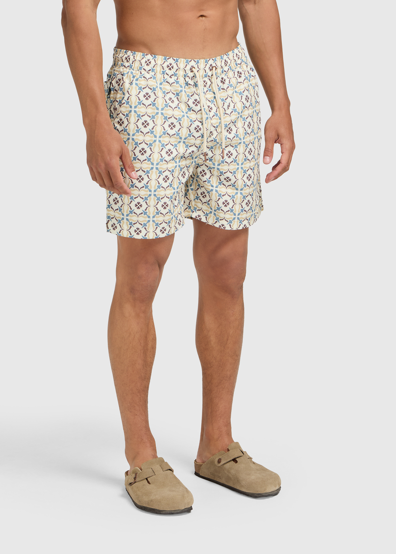 House Of Tiles Swim Short - Sand