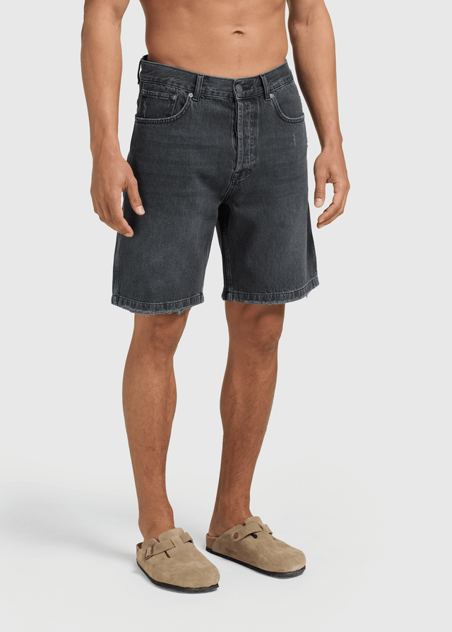 Saubere Denim-Shorts – gebrochenes Schwarz