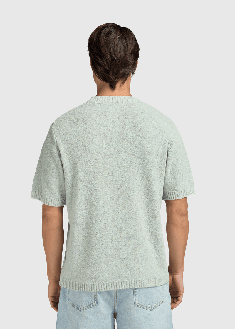 Loop Knit Tee - Light Green