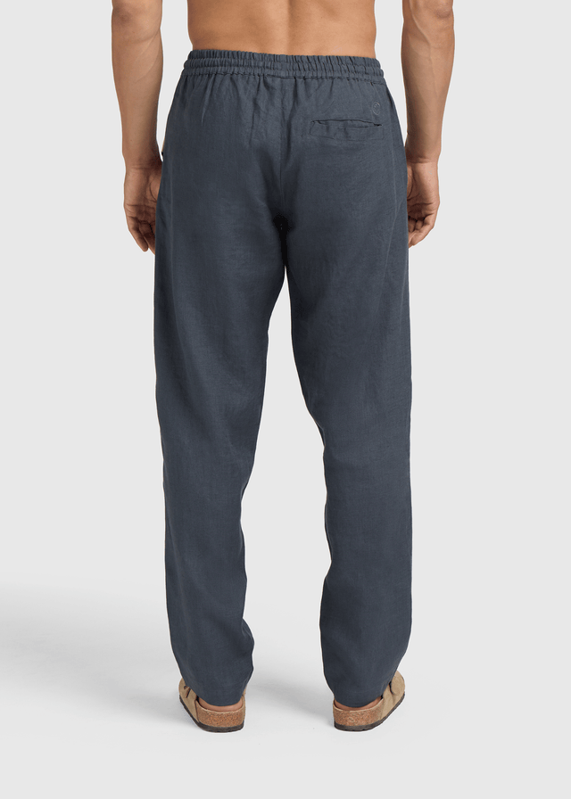 Le Pantalon en Lin - Bleu Marine