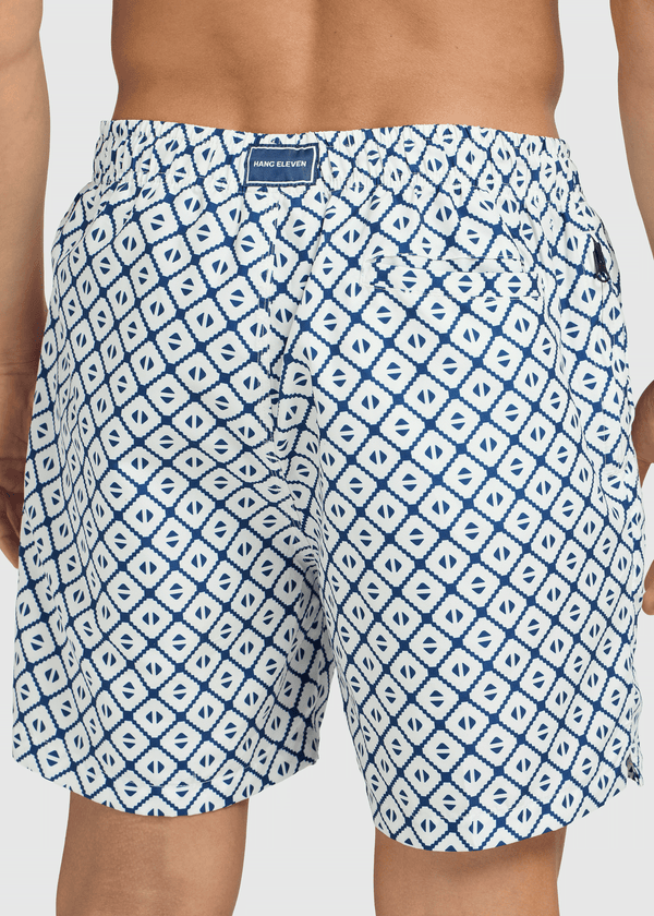 Diamond Swim Short - Navy Blue