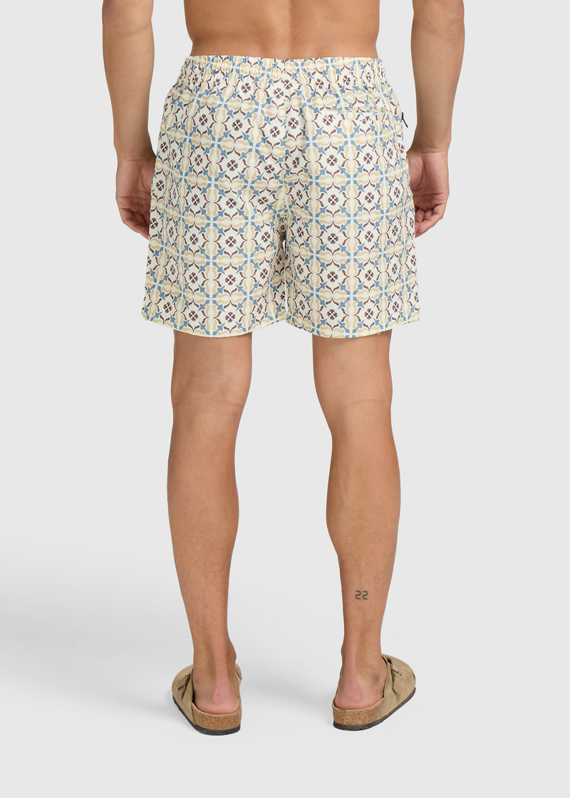 House Of Tiles Swim Short - Sand