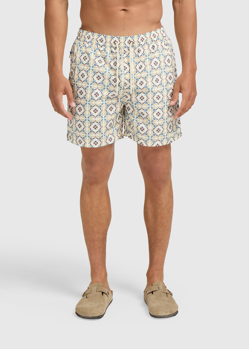 House Of Tiles Swim Short - Sand