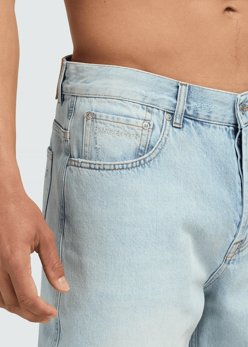 Clean Denim Short - Light Blue
