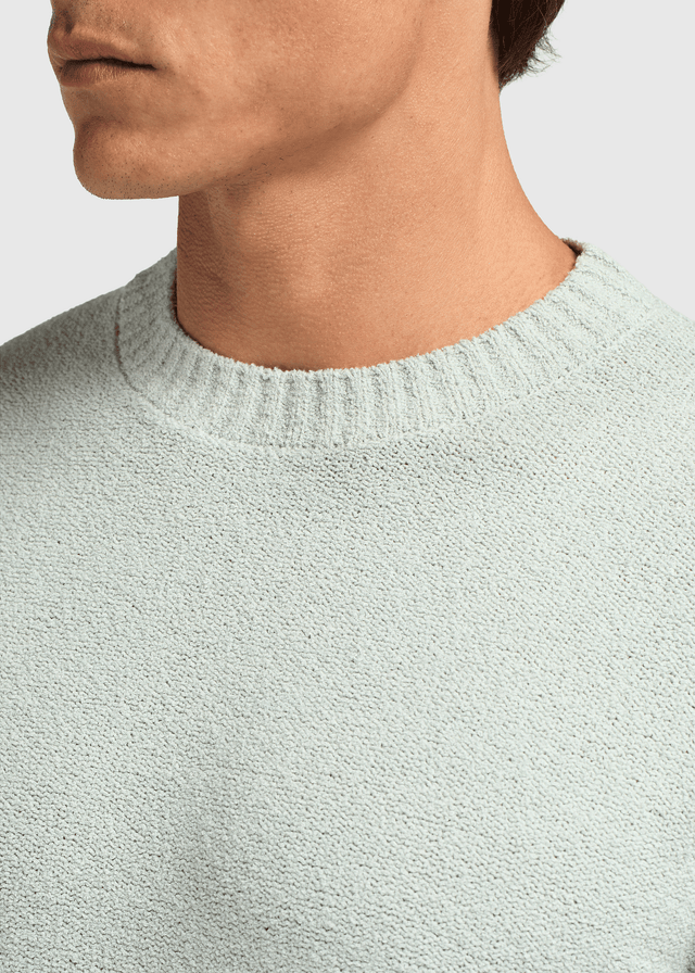 Loop-Strick-T-Shirt - Hellgrün