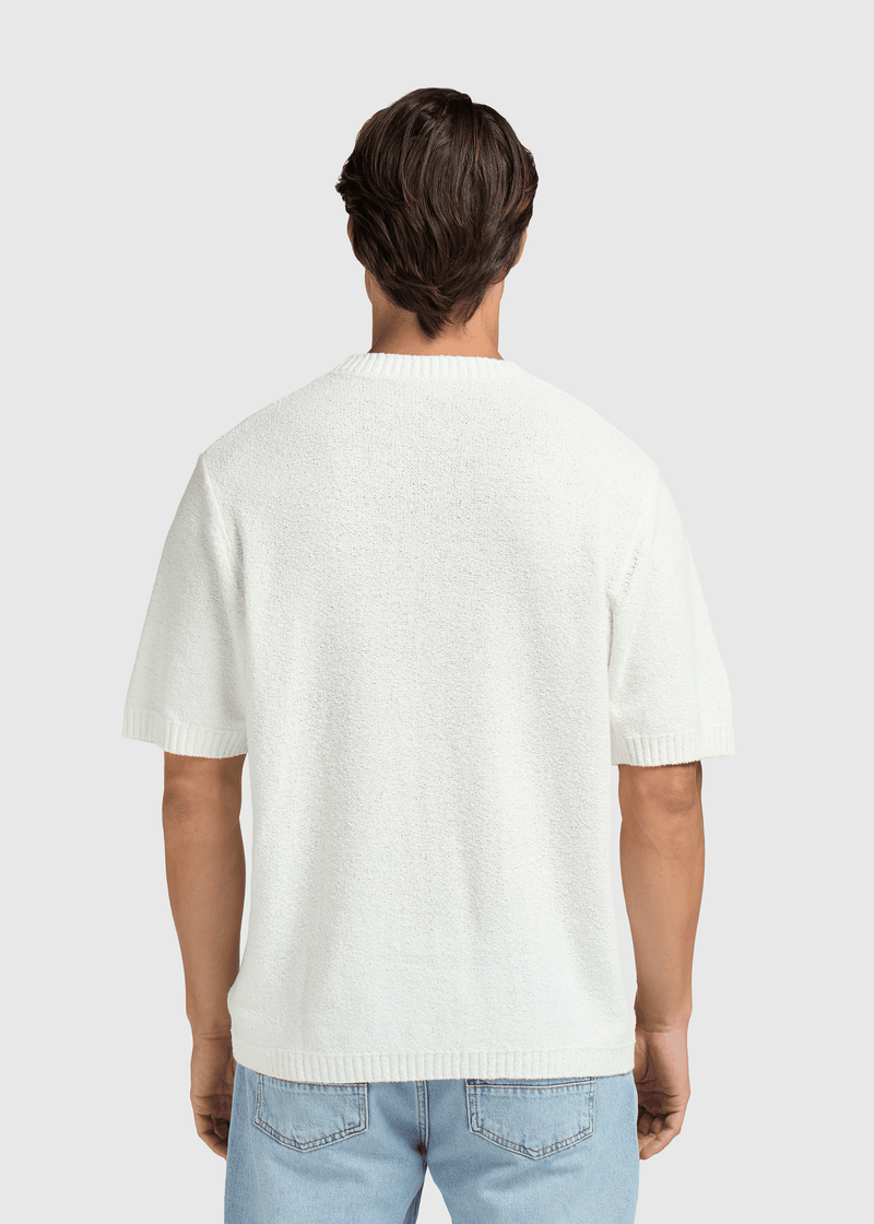 Loop Knit Tee - White