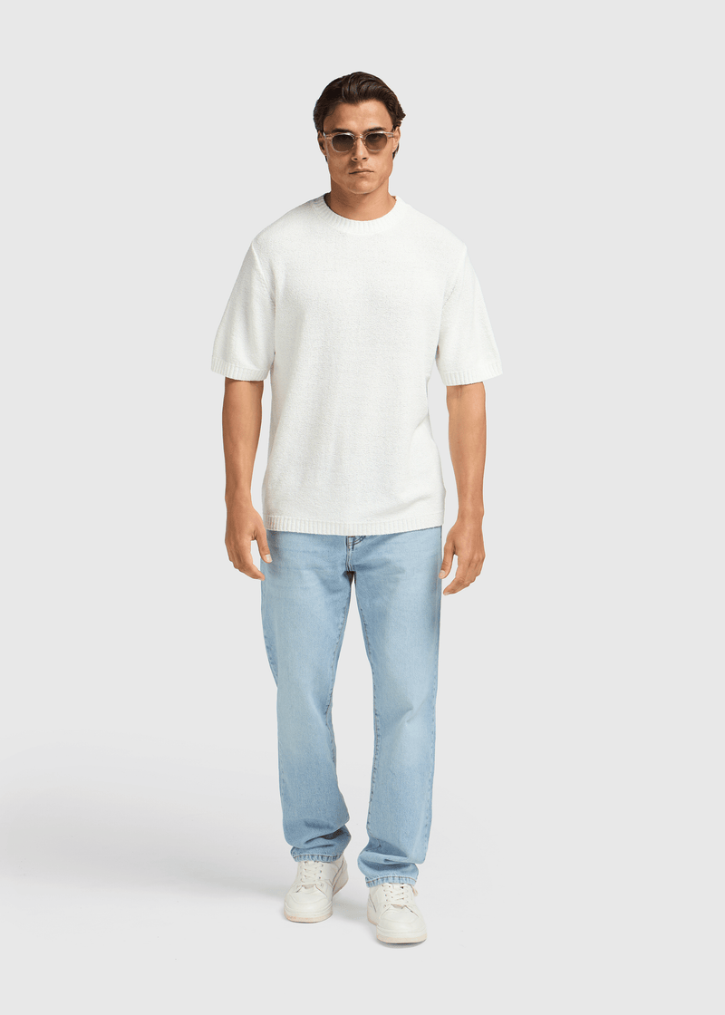 Loop Knit Tee - White