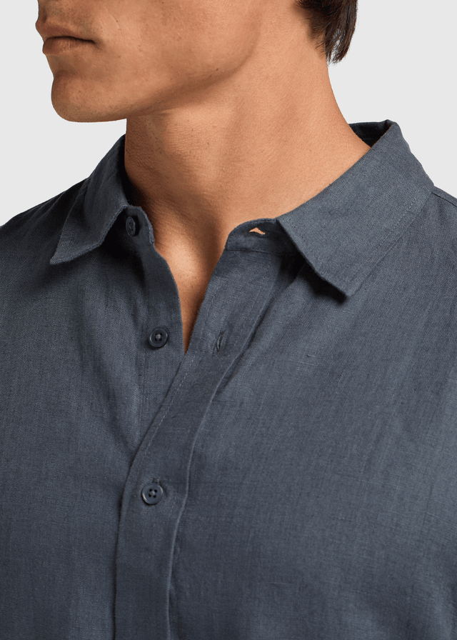 Chemise en Lin - Bleu Marine