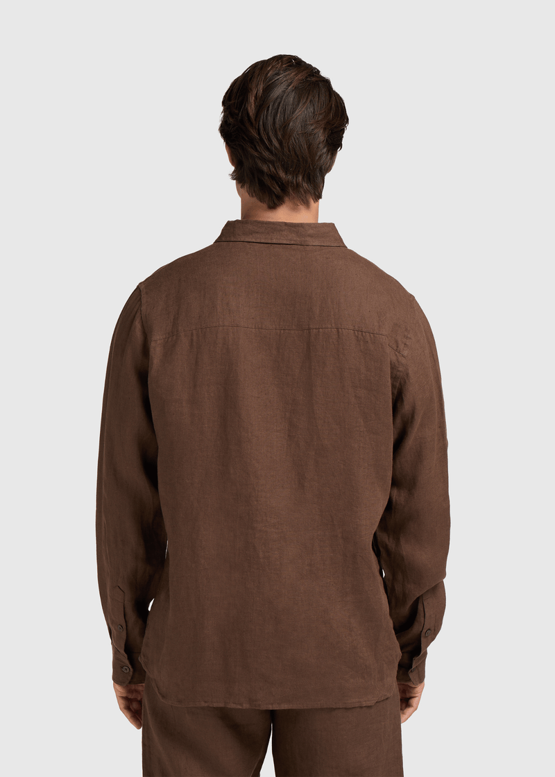 Linen Shirt - Espresso