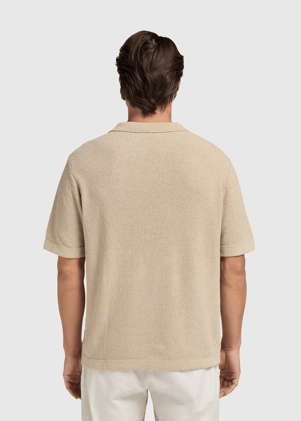 Loop Knit Polo - Sand