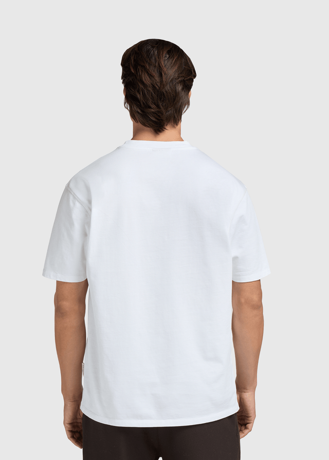 Reguläres Basic T-Shirt – Weiß