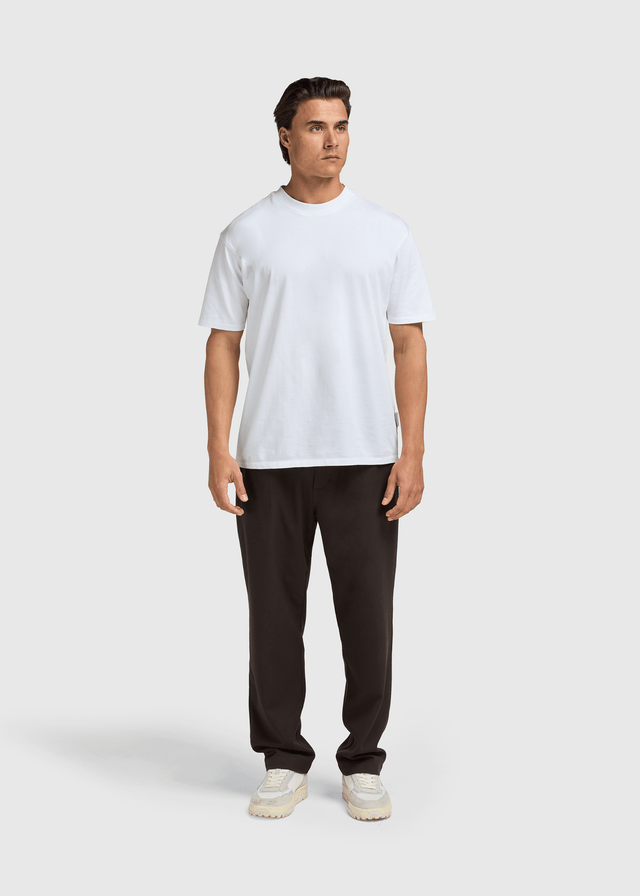 Reguläres Basic T-Shirt – Weiß