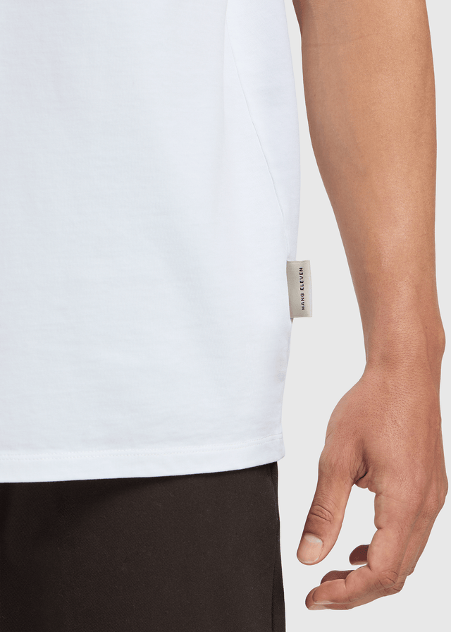 Reguläres Basic T-Shirt – Weiß