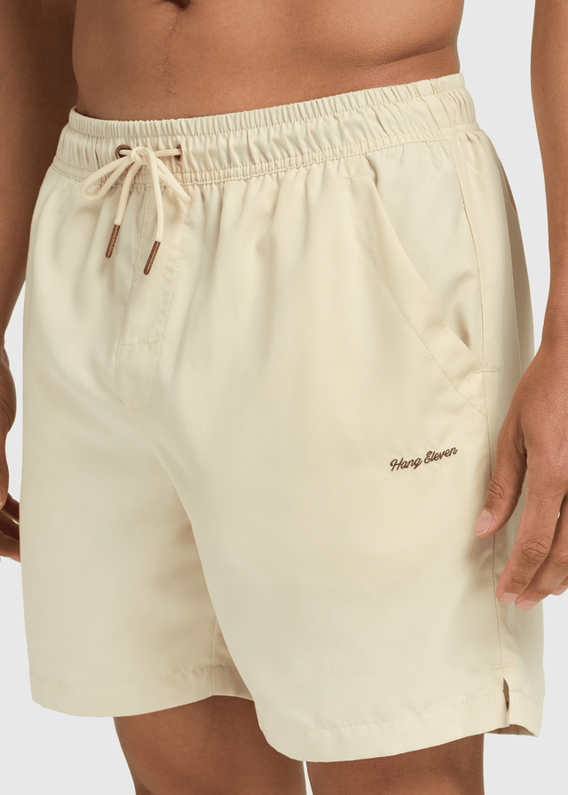 Solide Badeshorts – Sand