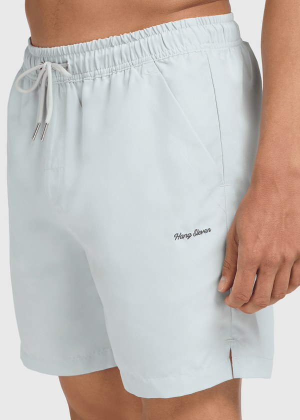Solid Swim Short - Light Blue