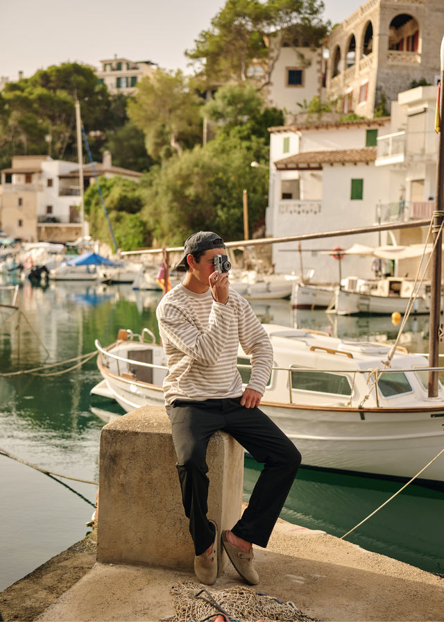 Structure Stripe Longsleeve - White Sand
