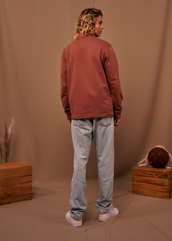 Half Zip Sweater - Terracotta