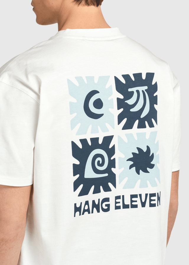 T-shirt Soleil et Vagues - Blanc