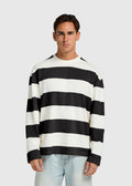 Big Stripe Longsleeve - Off Black