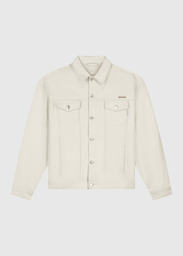 Premium Denim Jacket - Oatmeal